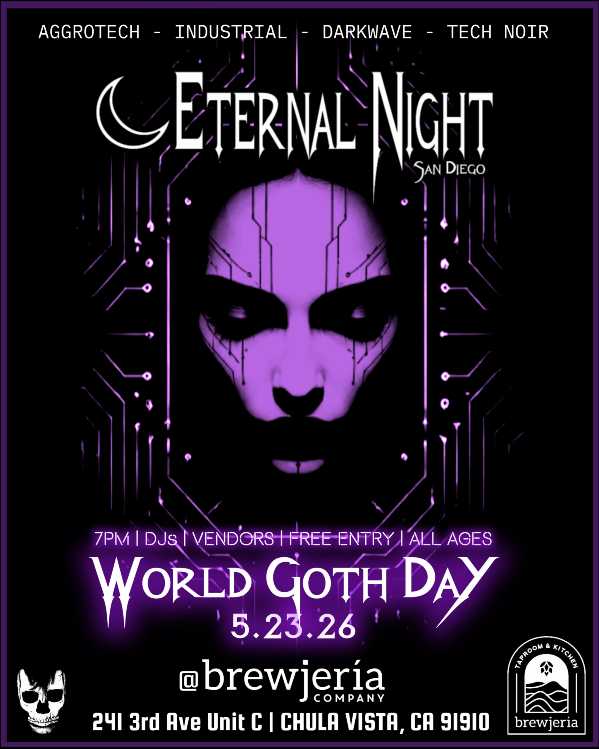 Eternal Night Presents World Goth Day at Brewjeria - Eternal Night